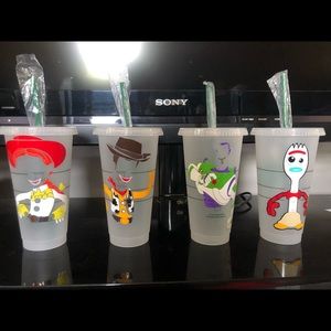 Disney vinyl cups